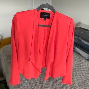 NEW Banana Republic Coral Drape Front Blazer